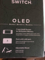 nintendo switch zelda oled console 1 wired controller& 2games for sale