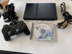 Sony PS2 Slim Console w/ Controller cables and Madden Game