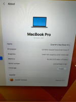 15" Apple MacBook Pro Retina display 2017 1 TB storage