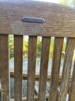 Outdoor teak table and 6 chairs