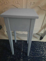 REDUCED--SMALL SIDE TABLE /LIGHT BLUE