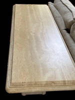 Italian Travertine Console Table