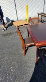 Dining Table with foldable dining chairs