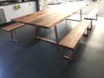 Redwood conference table