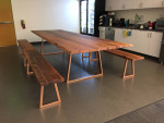 Redwood conference table
