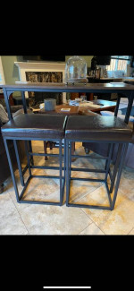Bistro table and stools