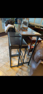 Bistro table and stools