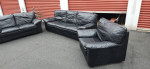 3 piece Italian leather sofa set (free delivery)