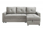 BRAND NEW Fabric sectional sofa and chaise with hide-a-bed and storage