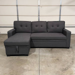 New Storage Couch / Sofa Bed Sectional with Chaise (Can Deliver)