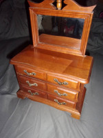 Nice Real Wooden  3 Drawer Jewelry Box