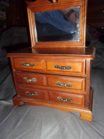 Nice Real Wooden  3 Drawer Jewelry Box