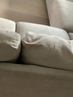 Plush Comfy Sectional Sofa/Couch - beige/taupe - washable covers!