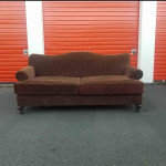 Vintage brown sofa couch