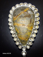 Antique Navajo pendulum raw turquoise