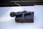 Wireless Microphone Karaoke DJ Stage Home Theater Uses 9 v. Battery