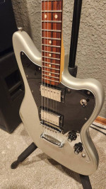 Best Fender Jaguar Deal on CL! Blacktop HH in Silver - Trades OK!