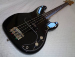 1980's Fender E Series 32" Medium Scale MIJ P-Bass Guitar Black