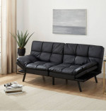 Faux Leather Memory Foam Sofa