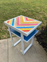 Decorative End Table - with shelf