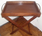 Tray Top Cross Legs Folding Table