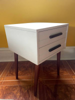 MCM Style 2 Drawer Accent Table
