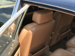 Interior view of a 1990 Bentley Mulsanne S showing luxurious tan leather seats.