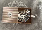 Mud Pie" You're the mom dot com" Silver Metal Mini Trinket Ring Dish