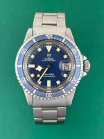 1981 Blue 'Snowflake' Tudor Sub Model 94110 with Rolex Case and Crown