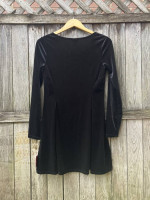 Mossimo Black Velvet Sleeved Dress Size Medium - New With Tag