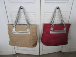 New QUILTED  TOTES w/ CHAIN HANDLES
