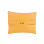 Acqua Di Parma Yellow Leather Clutch Bag