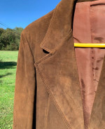Suede Leather Blazer Jacket