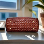 GREEN Vintage Crocodile Pattern Shoulder Bag