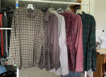 Women’s ladies shirts tops blouses lot size medium Mens sz L Polo