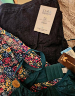 Pretty Rayon top, Denim Skort & Wacoal Lace Bra