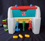 Rare Vintage Step 2 Work Bench Tool Box Complete Toy