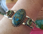 Fancy Stone Cuff Bracelets