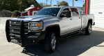 Grey GMC Sierra truck with 6.6L Duramax Diesel engine, automatic transmission, and Z71 4x4 package.
