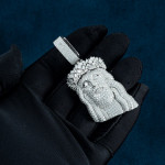 Moissanite Jesus Piece 14K Gold