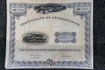 Certificate of authenticity for 2001 Chevrolet Monte Carlo LS limited edition NASCAR pace car