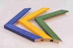 Colorful Stylish Picture Wood Frames. Width 0.75" x Height 0.55".