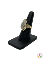 14K Yellow Gold Cluster Lady's Diamond Ring 2.05 TCW Size 7 9.3 Grams