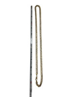 14K 2-Tone Diamond Cut Curb Chain 24" Length / 21.1 Grams