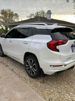 2020 GMC Terrain Denali, white mid-size luxury SUV with 2.0L turbo engine, parked in excellent condition