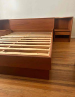 Vintage Jesper (Denmark) MCM Teak Queen Bed