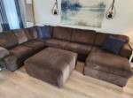 Sectional Couch and Ottoman
