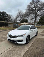 2015 Honda Accord EX in white with 156,000 miles, showcasing a sleek design and excellent condition.