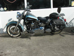 2007 Harley Davidson FLH Heritage (Light Blue w/ Black) Bike Runs Good