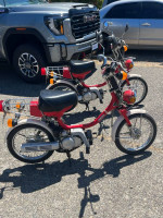 Two Yamaha QT50 Yamahoppers